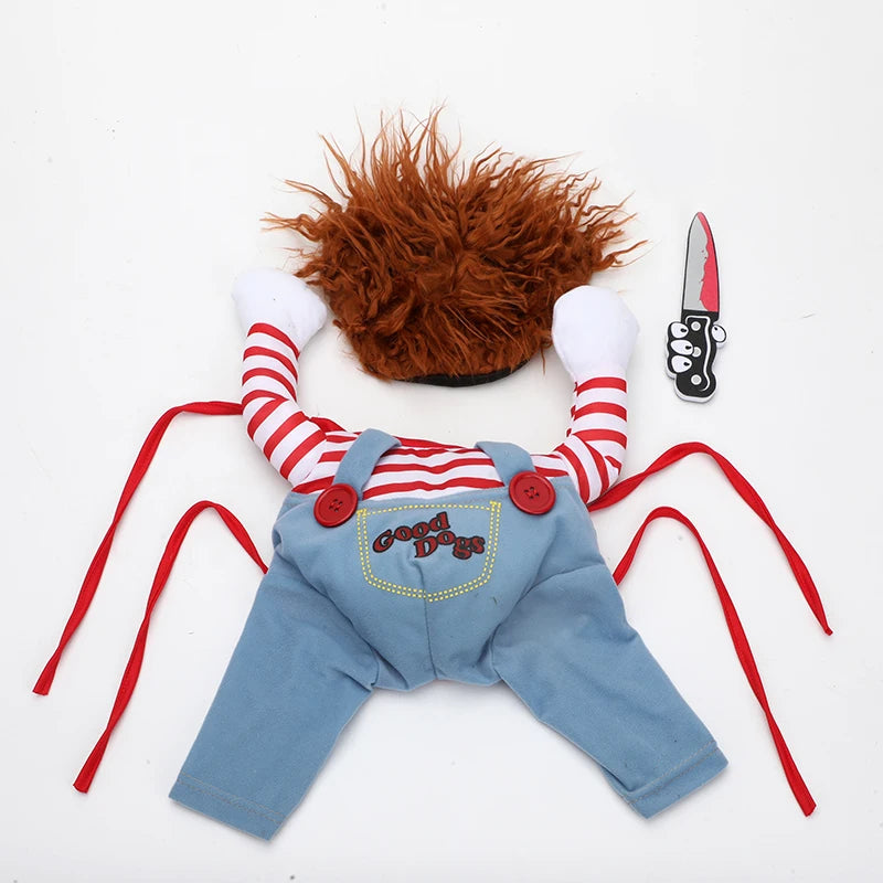 Funny Chucky-Like  Halloween Dog Costume