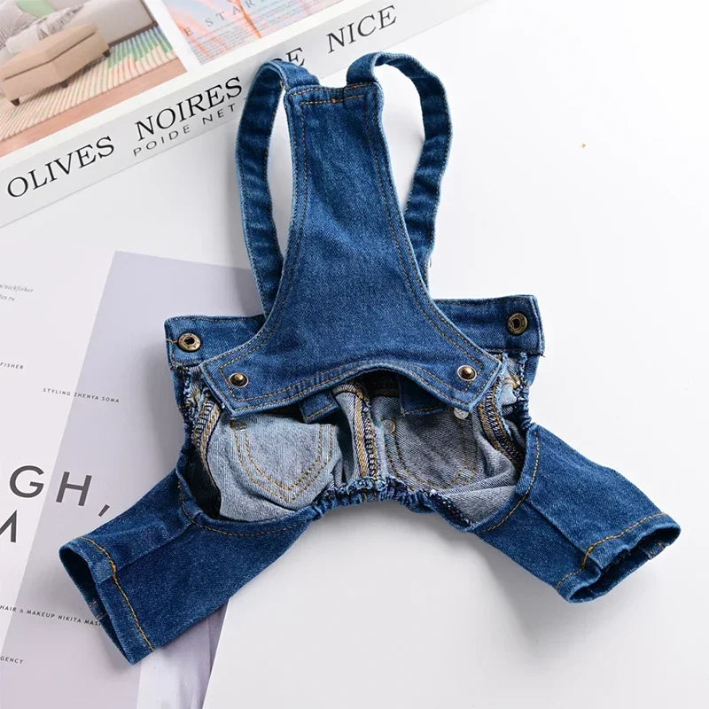 Denim Pet Jumpsuit