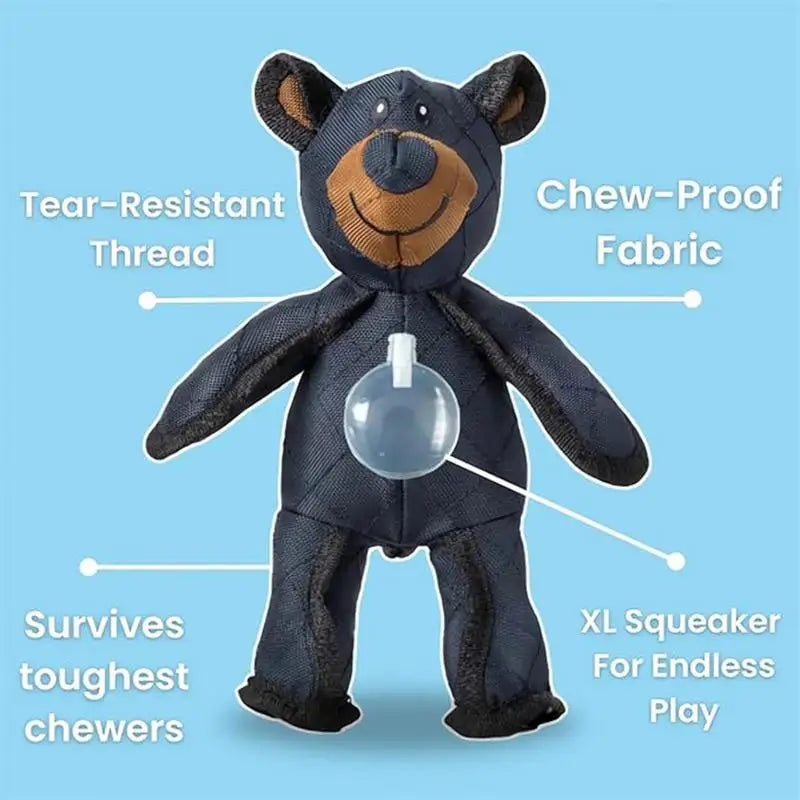 Indestructible Bear Plush Dog Squeaking