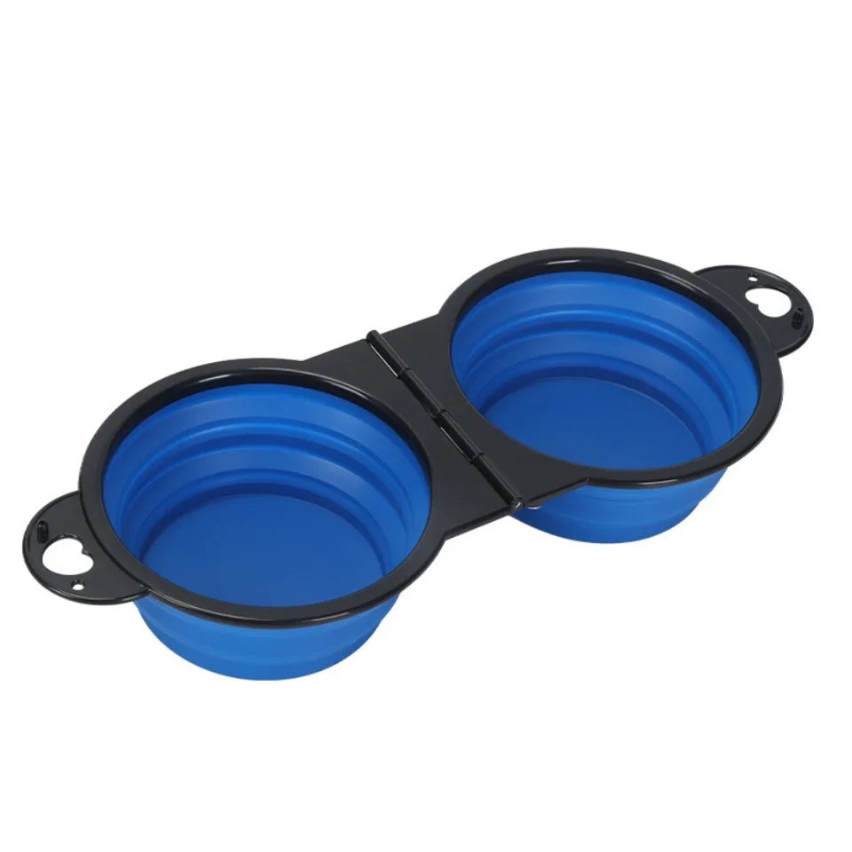 2-in-1 Foldable Dual Feeding Bowl