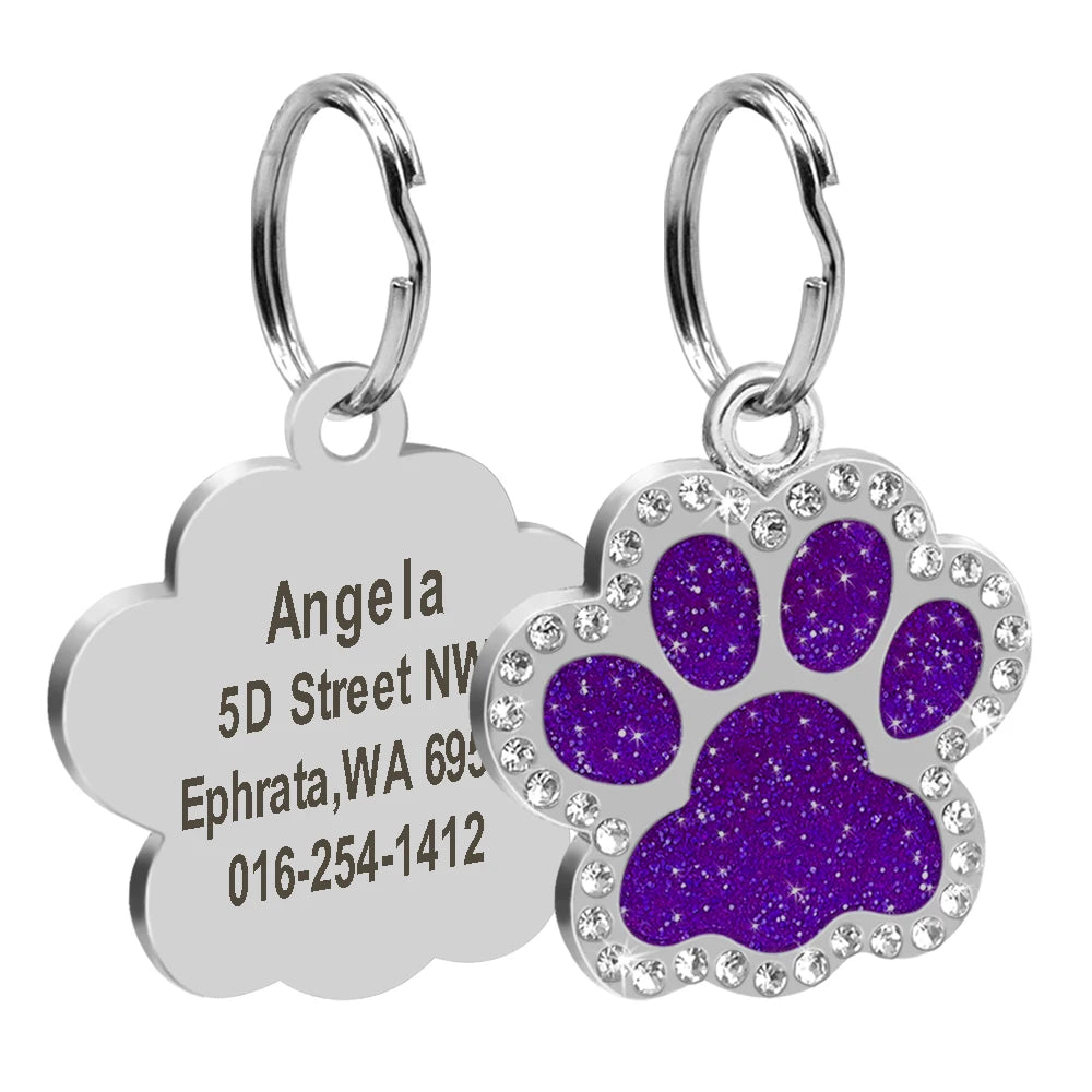 Blinged Out Personalized Pet ID Tag