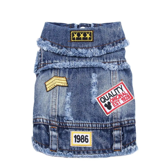 Denim Vest For Fur Babby