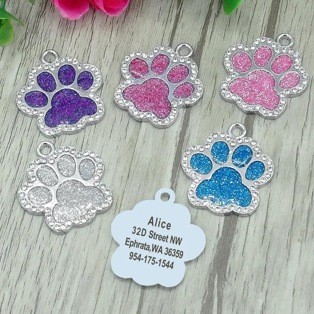Blinged Out Personalized Pet ID Tag