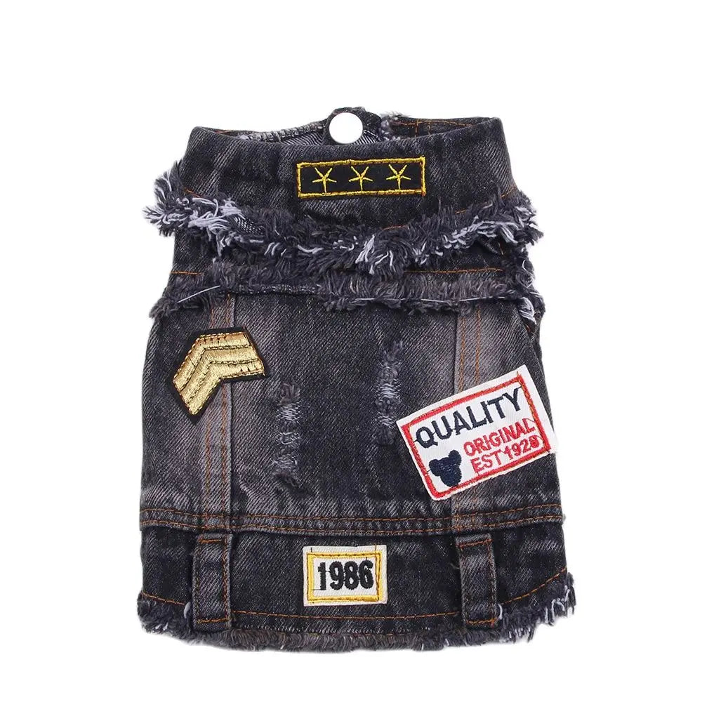 Denim Vest For Fur Babby