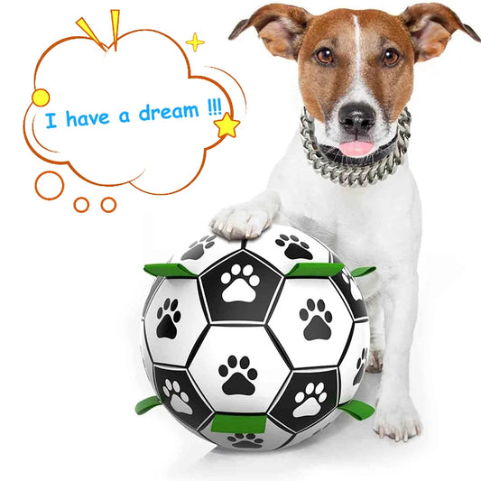 Pet Football Toy with Grab Tabs
